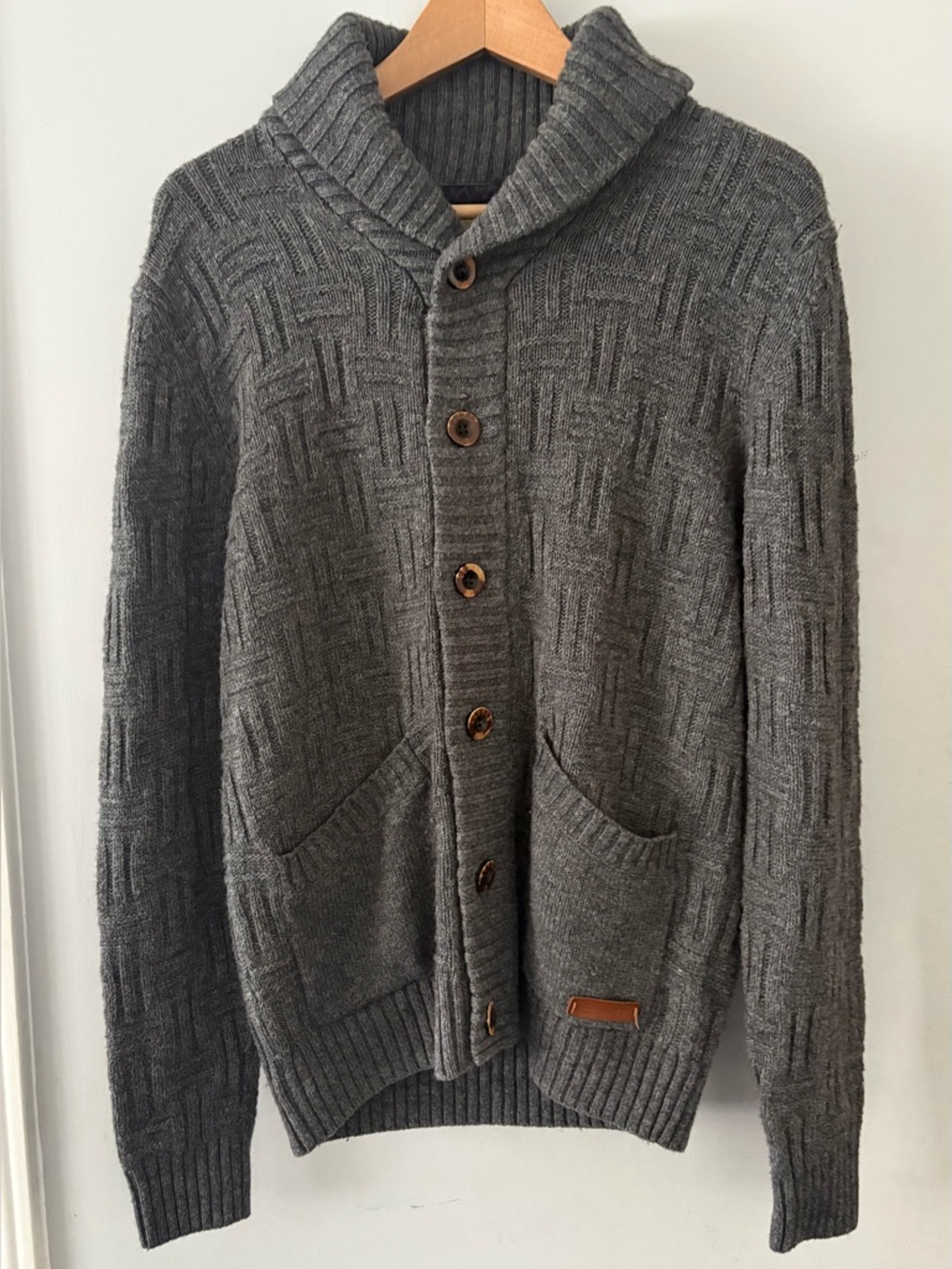 Vintage Esprit Knitted Shawl-Collar Cardigan